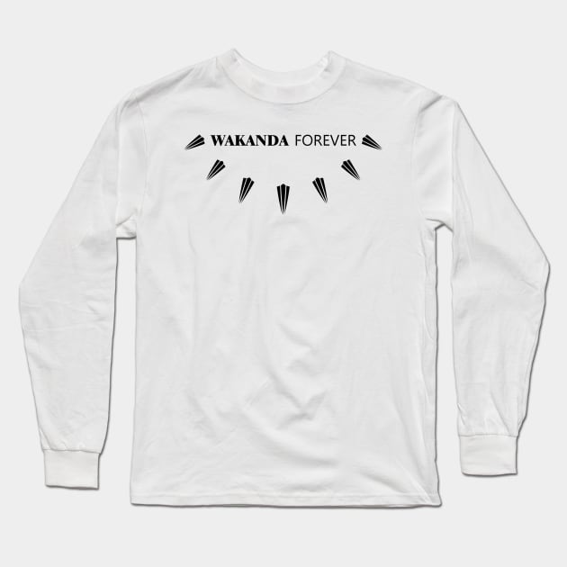 Wakanda Forever - 02 Long Sleeve T-Shirt by SanTees